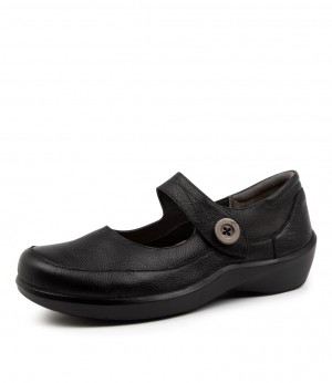 Black Ziera Gloria (Extra Wide) Women Mary Janes | Z-029176