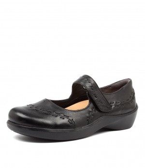 Black Ziera Gummibear (Wide) Women Mary Janes | Z-309872