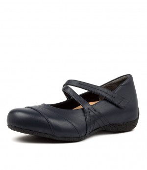 Navy Ziera Xray (Extra Wide) Women Mary Janes | Z-679528