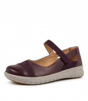 Purple Ziera Sofia (Extra Wide, Adjustable Fit) Women Mary Janes | Z-190572