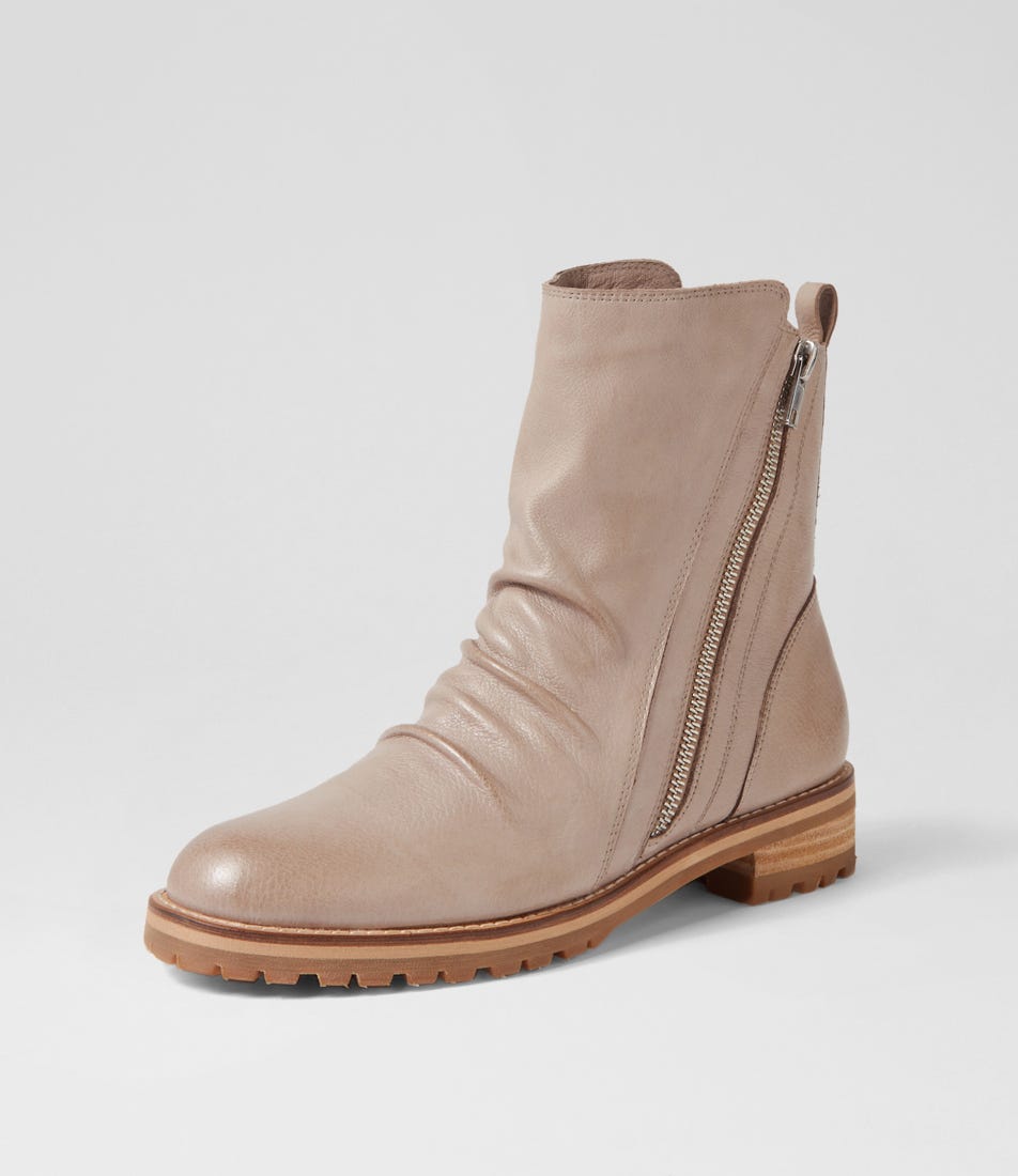 Beige Ziera Madoc (Wide) Women Boots | Z-198054