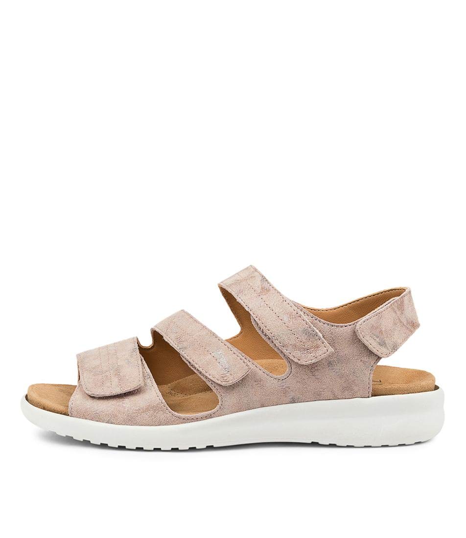 Beige / White Ziera Bonny (Wide) Women Sandals | Z-689704