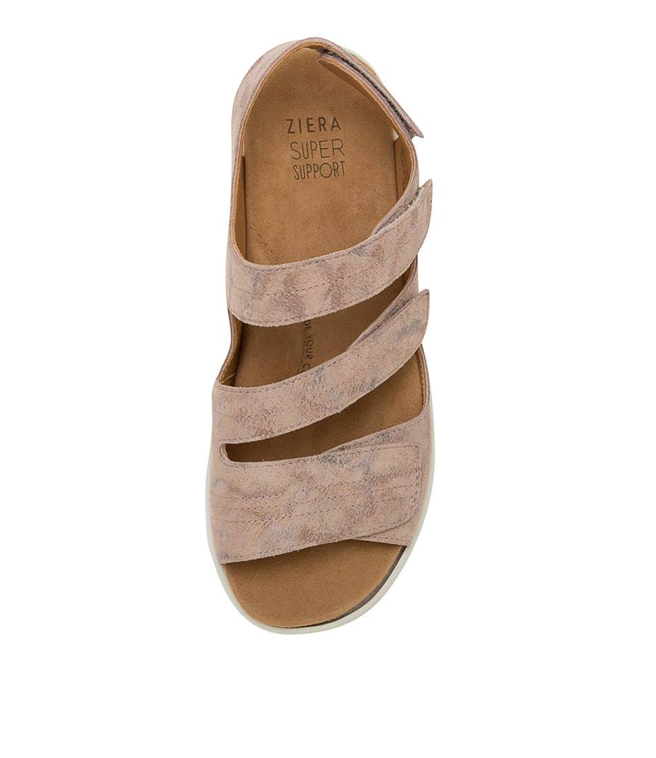 Beige / White Ziera Bonny (Wide) Women Sandals | Z-689704