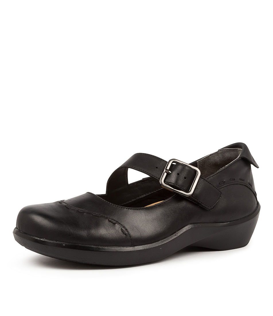 Black Ziera Angel (Extra Wide) Women Mary Janes | Z-479562