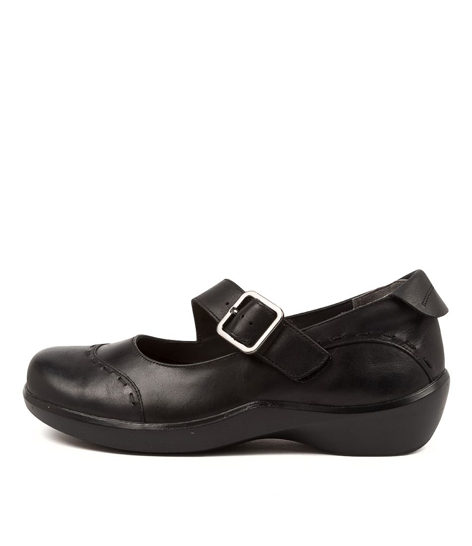 Black Ziera Angel (Wide) Women Mary Janes | Z-061279