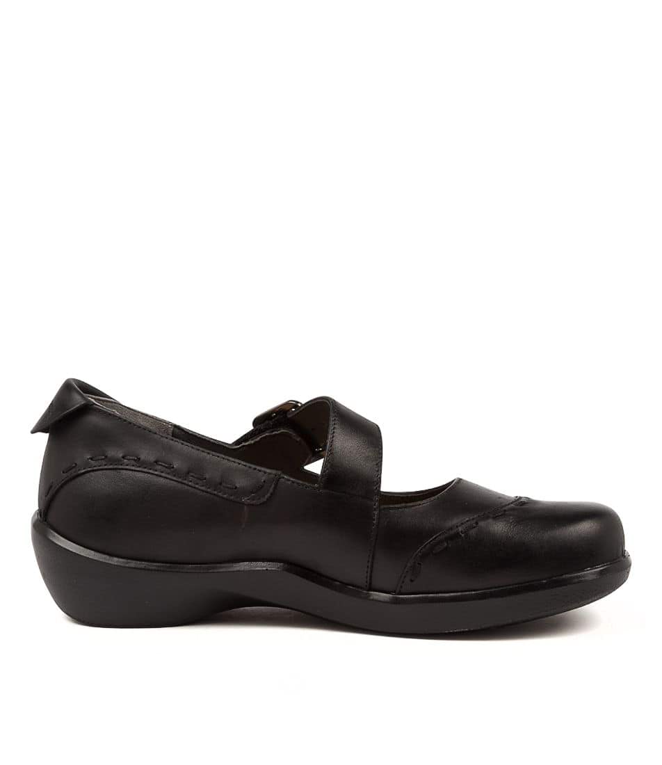 Black Ziera Angel (Wide) Women Mary Janes | Z-061279