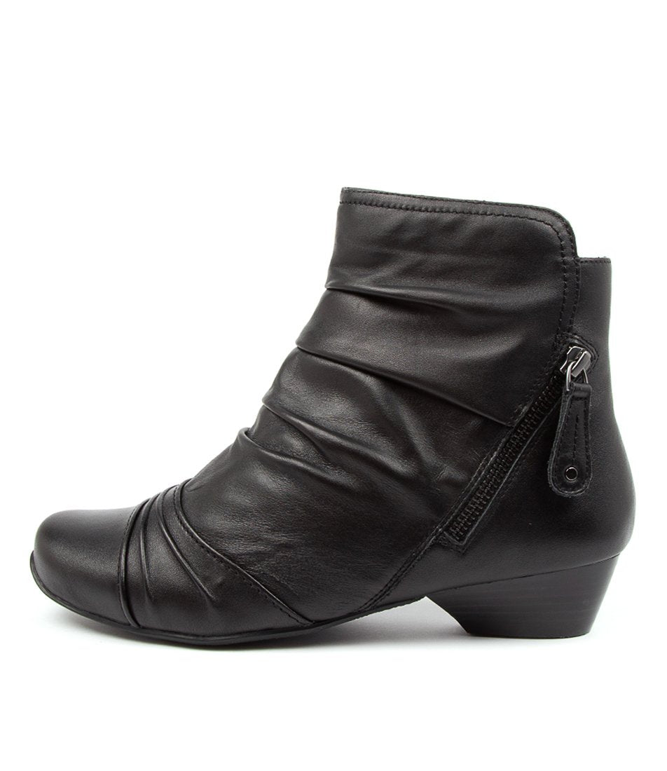 Black Ziera Camryn (Extra Wide) Women Boots | Z-596037