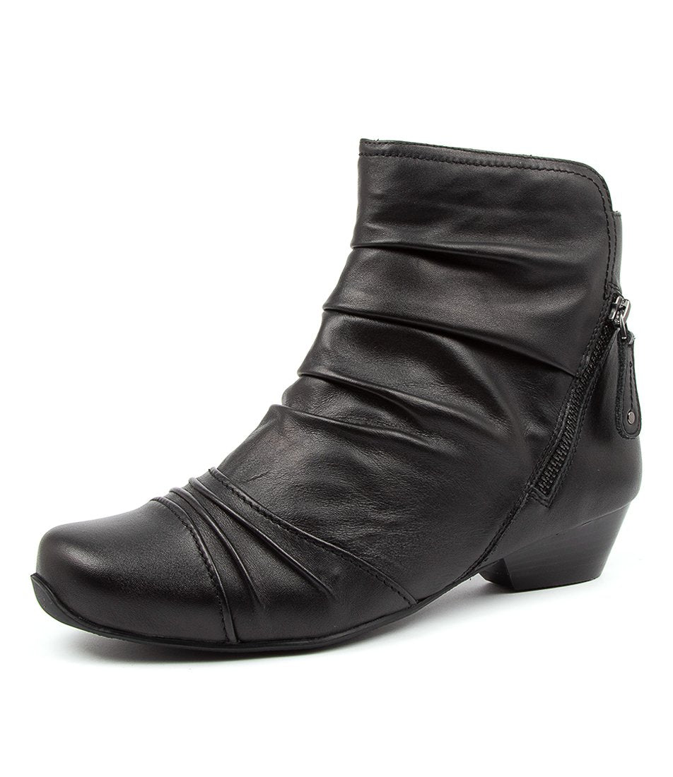 Black Ziera Camryn (Extra Wide) Women Boots | Z-596037