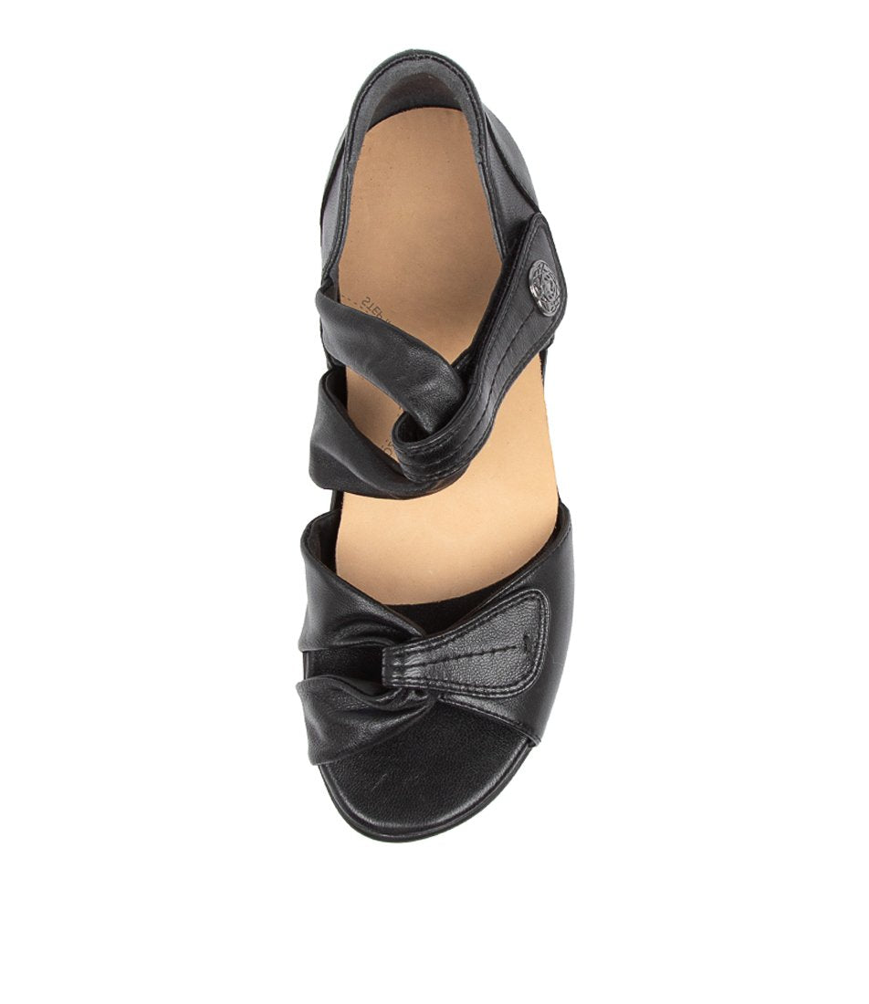 Black Ziera Doxie (Wide) Women Sandals | Z-230678