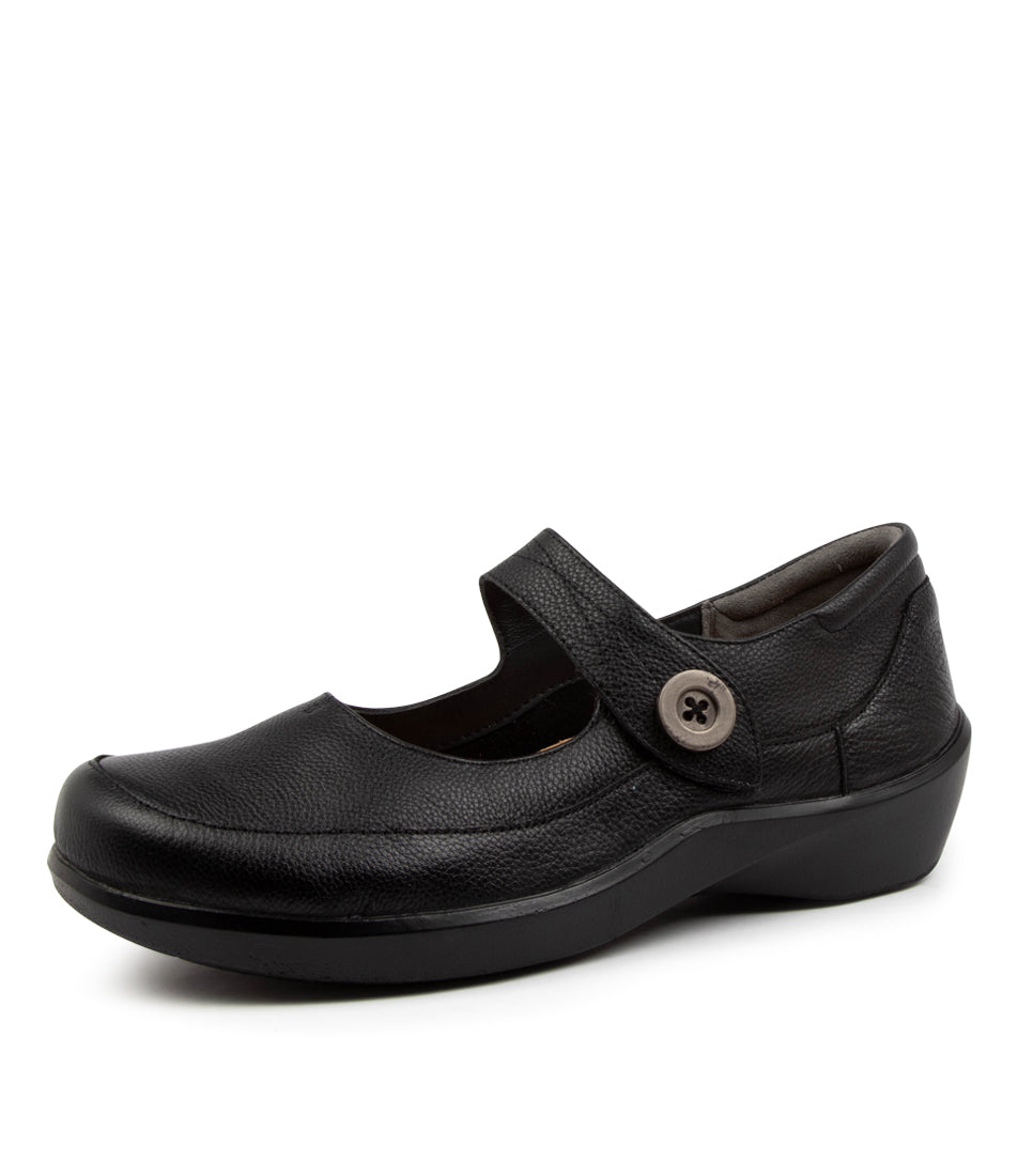 Black Ziera Gloria (Wide) Women Mary Janes | Z-102847