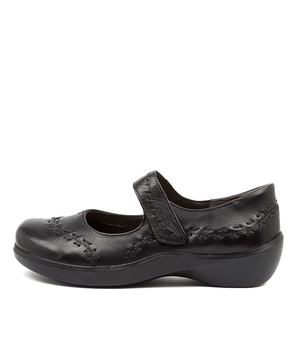 Black Ziera Gummibear (Extra Wide) Women Mary Janes | Z-976243