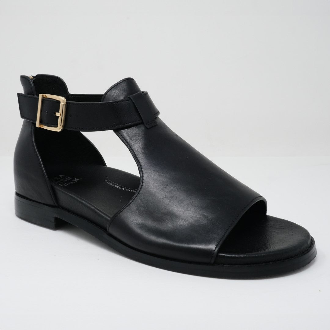 Black Ziera Jeskie (Wide) Women Sandals | Z-260495