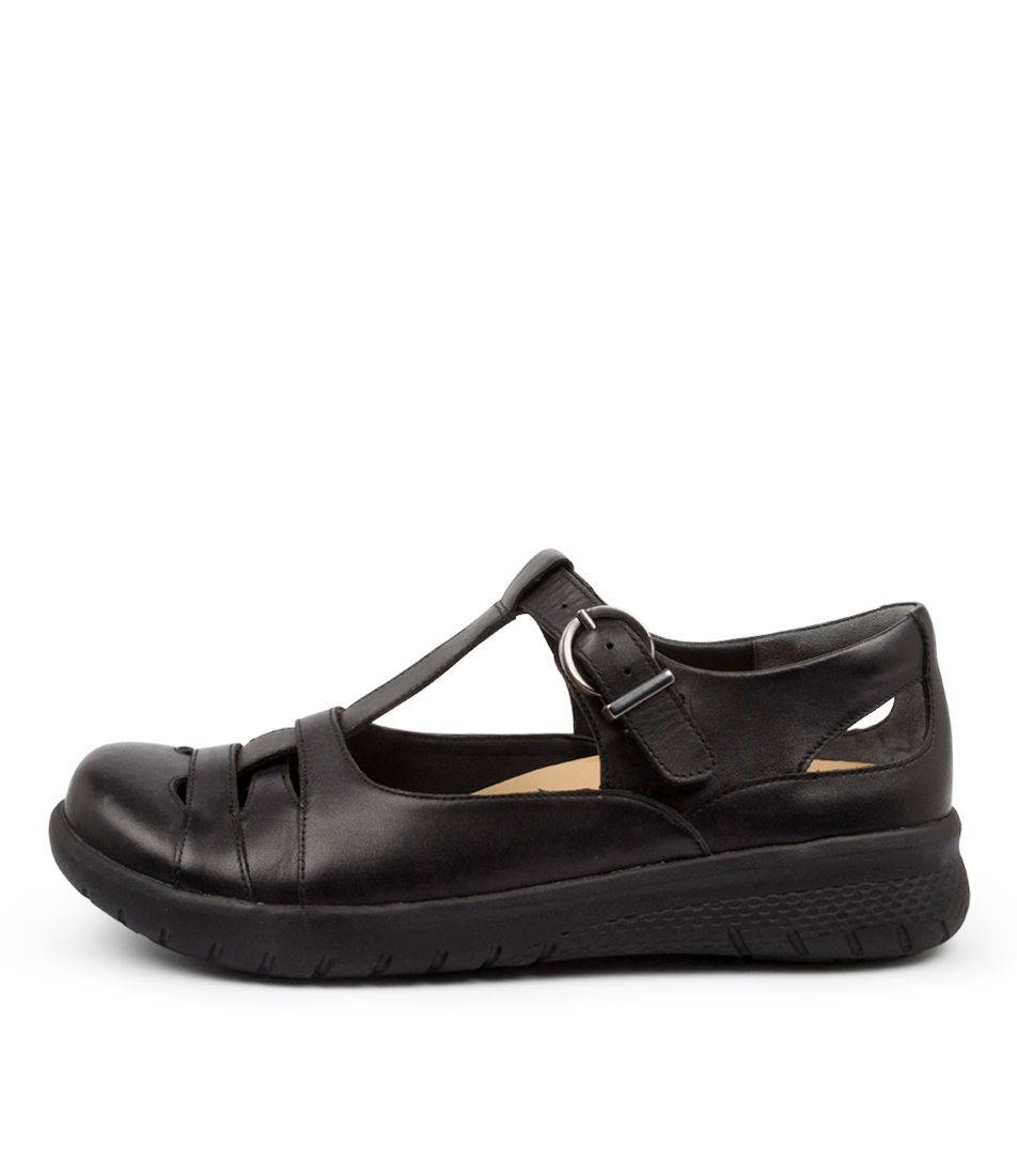 Black Ziera Skipper (Extra Wide, Adjustable Fit) Women Mary Janes | Z-945203