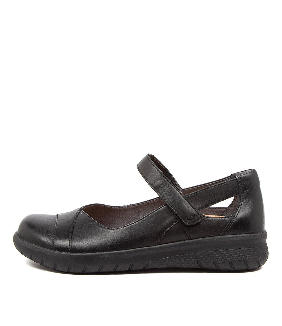 Black Ziera Sofia (Extra Wide, Adjustable Fit) Women Mary Janes | Z-964570