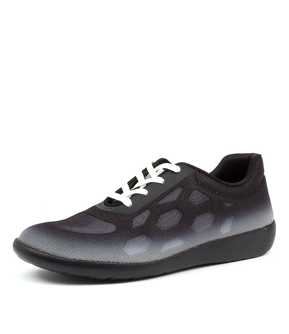 Black Ziera Umbria (Extra Wide, Adjustable Fit) Women Sneakers | Z-347601