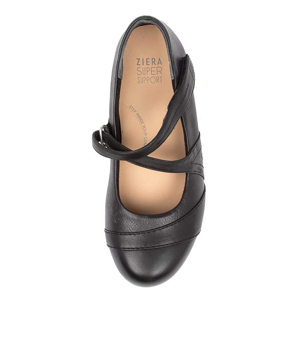 Black Ziera Xray (Extra Wide) Women Mary Janes | Z-456731