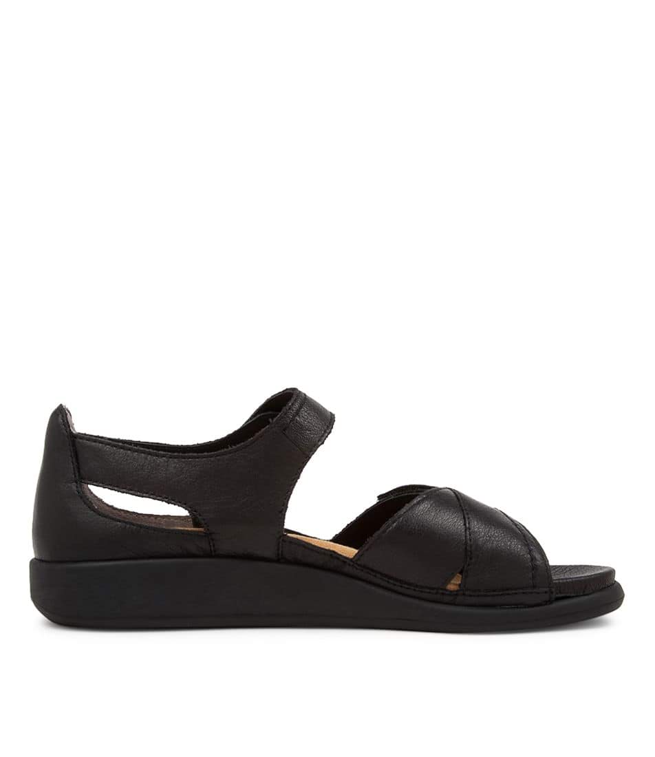 Black / Black Ziera Ians (Wide) Women Sandals | Z-024391