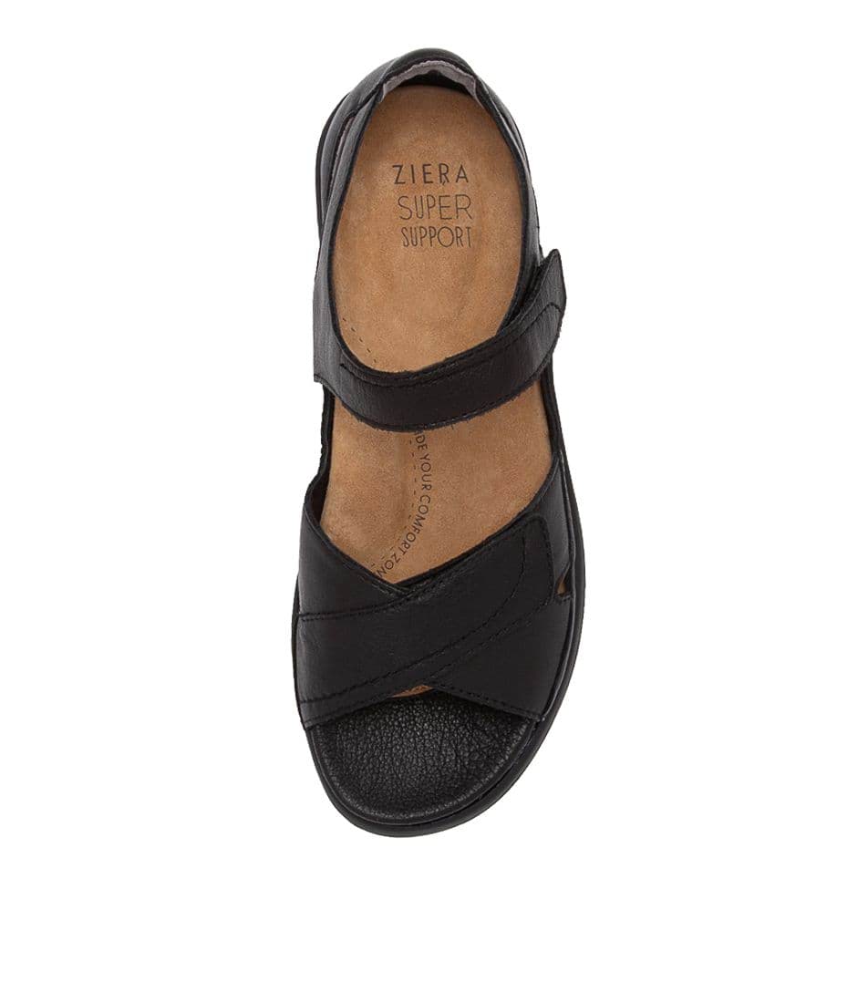 Black / Black Ziera Ians (Wide) Women Sandals | Z-024391