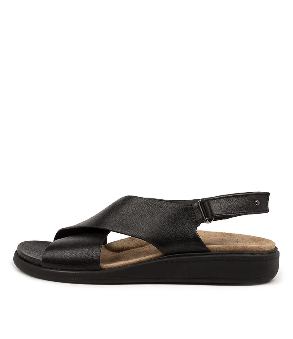 Black / Black Ziera Ilda (Wide) Women Sandals | Z-958604