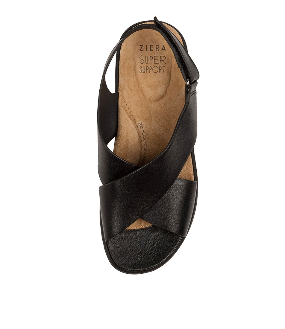 Black / Black Ziera Ilda (Wide) Women Sandals | Z-958604