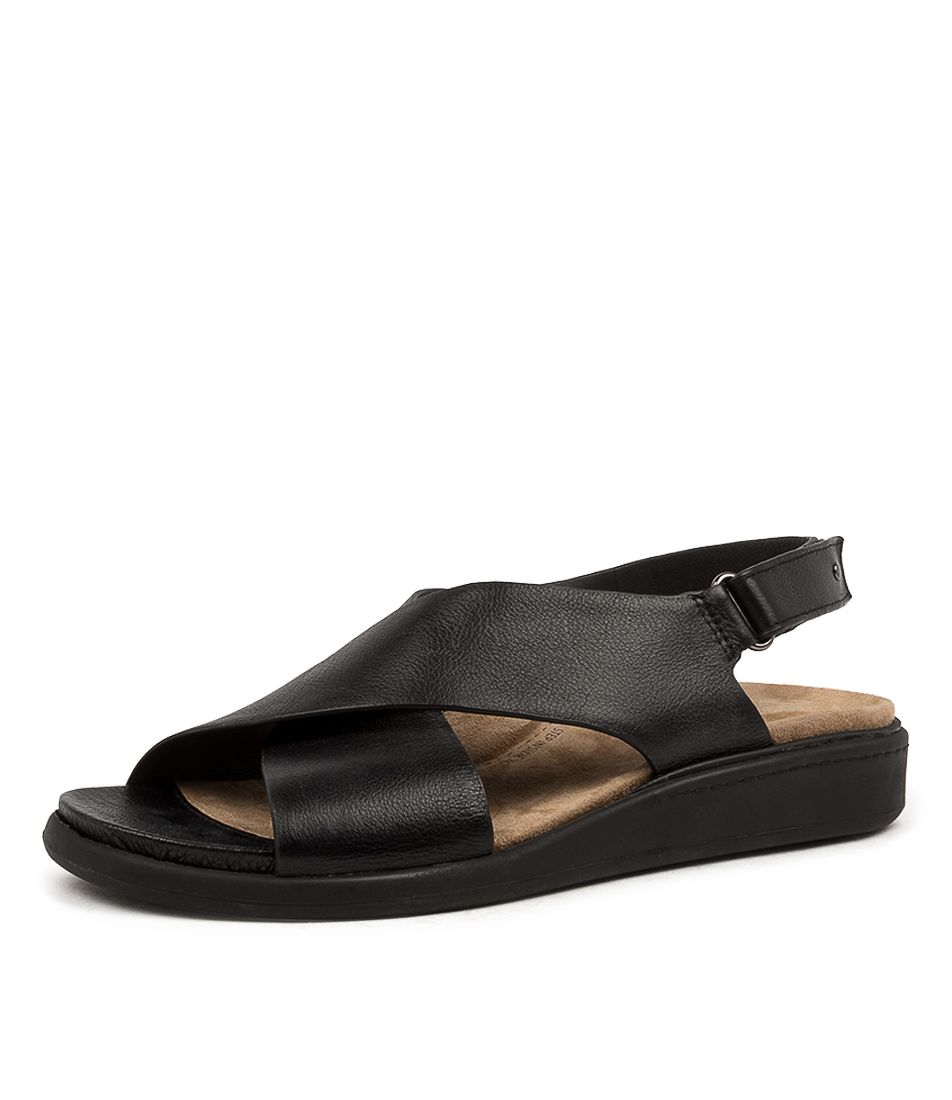 Black / Black Ziera Ilda (Wide) Women Sandals | Z-958604