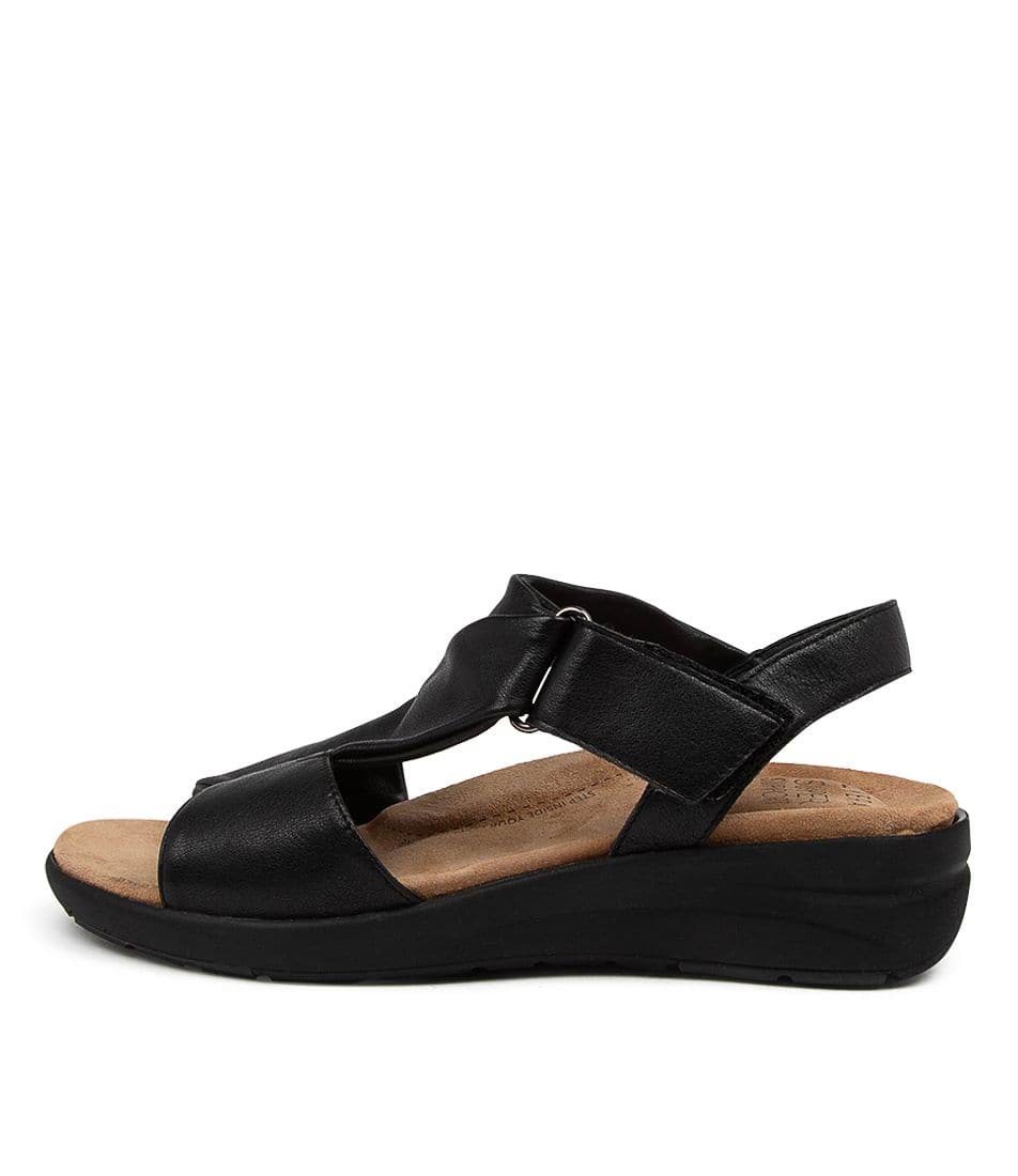 Black / Black Ziera Nazley (Wide) Women Sandals | Z-359128