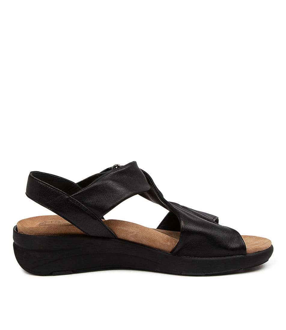 Black / Black Ziera Nazley (Wide) Women Sandals | Z-359128