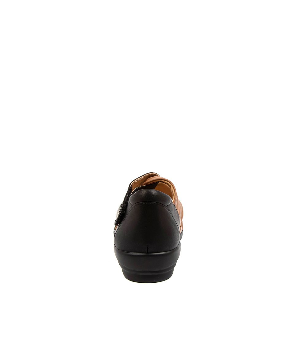 Black / Brown Ziera Doxie (Wide) Women Sandals | Z-857940