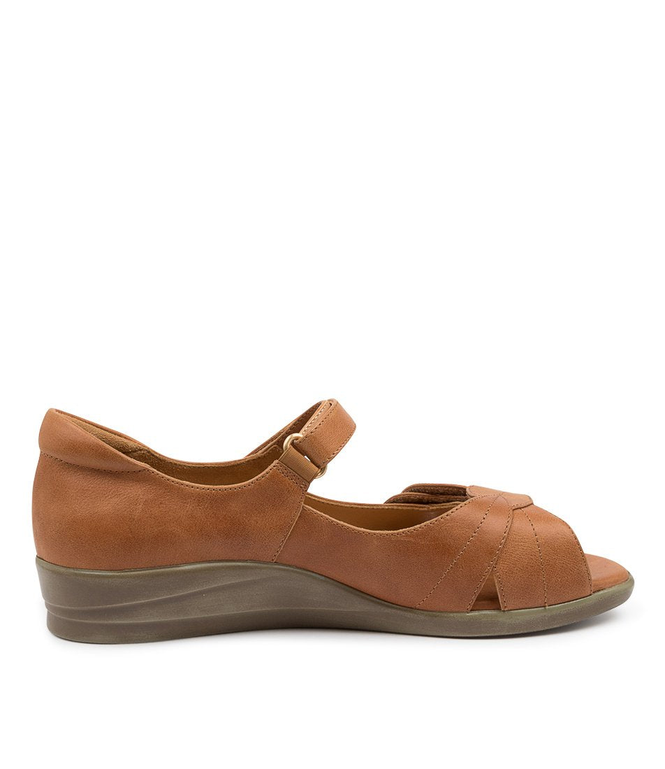 Brown Ziera Disco (Wide) Women Sandals | Z-758049