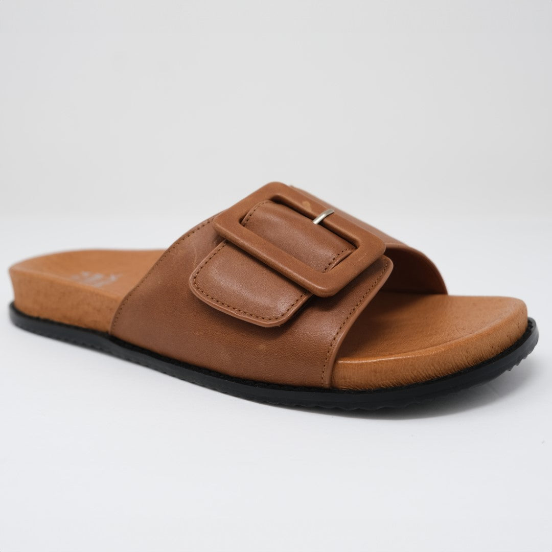 Brown Ziera Hanyu (Wide) Women Sandals | Z-756804