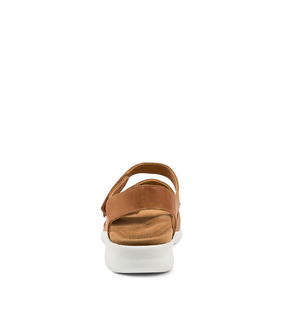 Brown / White Ziera Bonny (Wide) Women Sandals | Z-509437