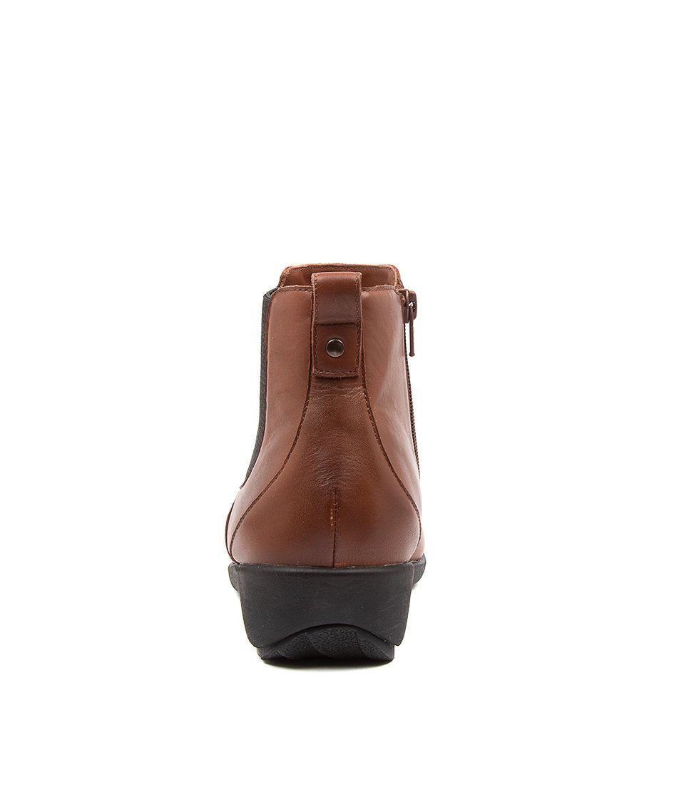 Dark Brown Ziera Shanghai (Extra Wide, Adjustable Fit) Women Boots | Z-301827