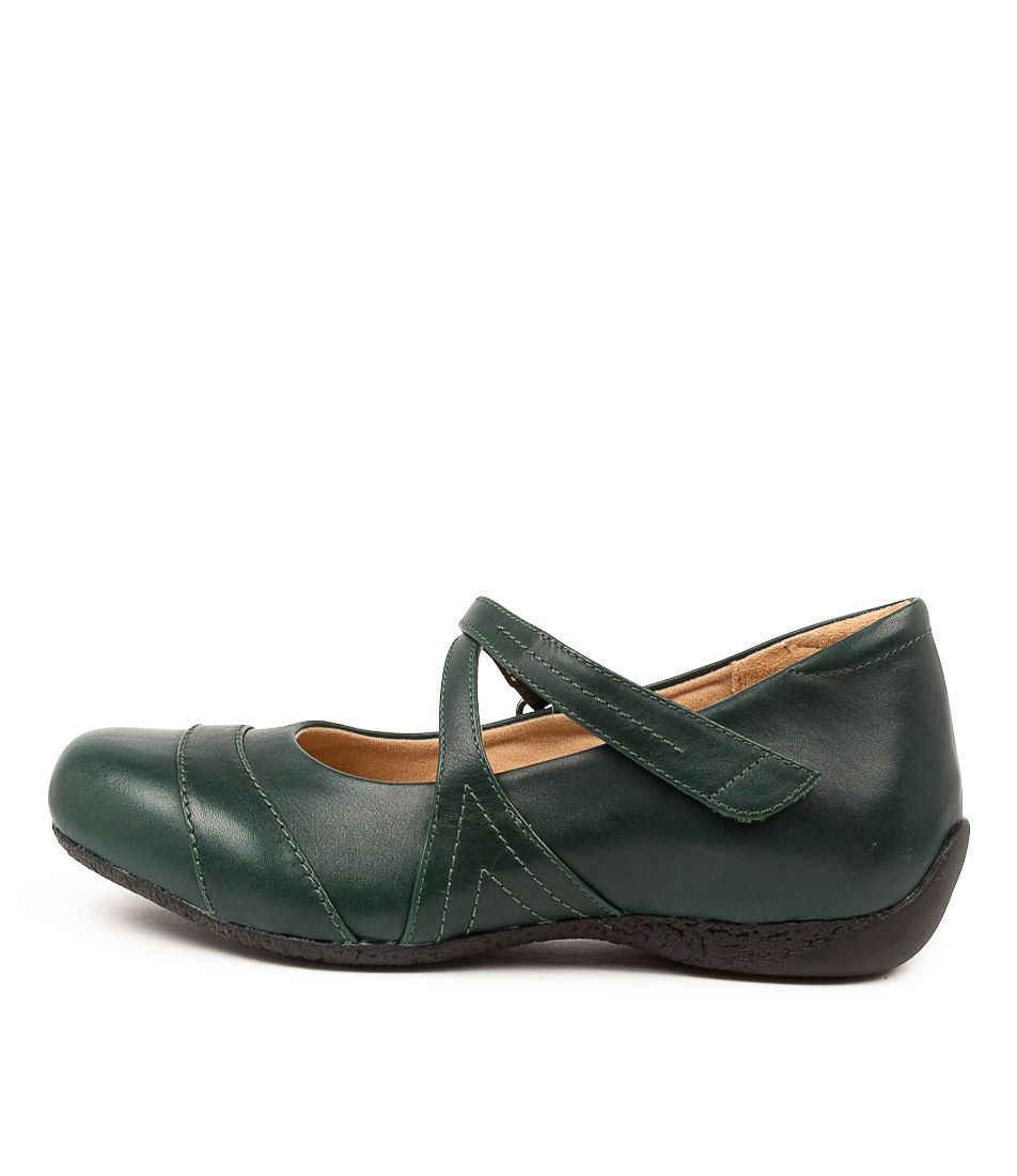 Dark Green Ziera Xray (Wide) Women Mary Janes | Z-903581