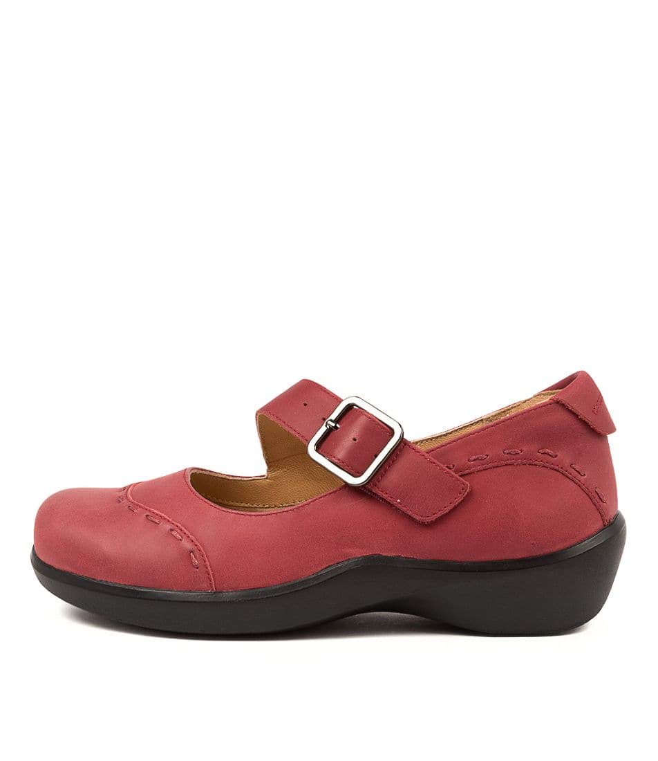 Dark Red Ziera Angel (Wide) Women Mary Janes | Z-276894