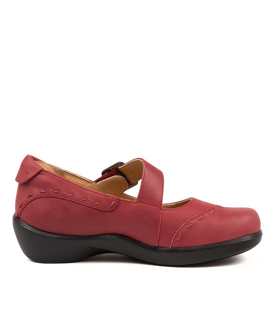 Dark Red Ziera Angel (Wide) Women Mary Janes | Z-276894