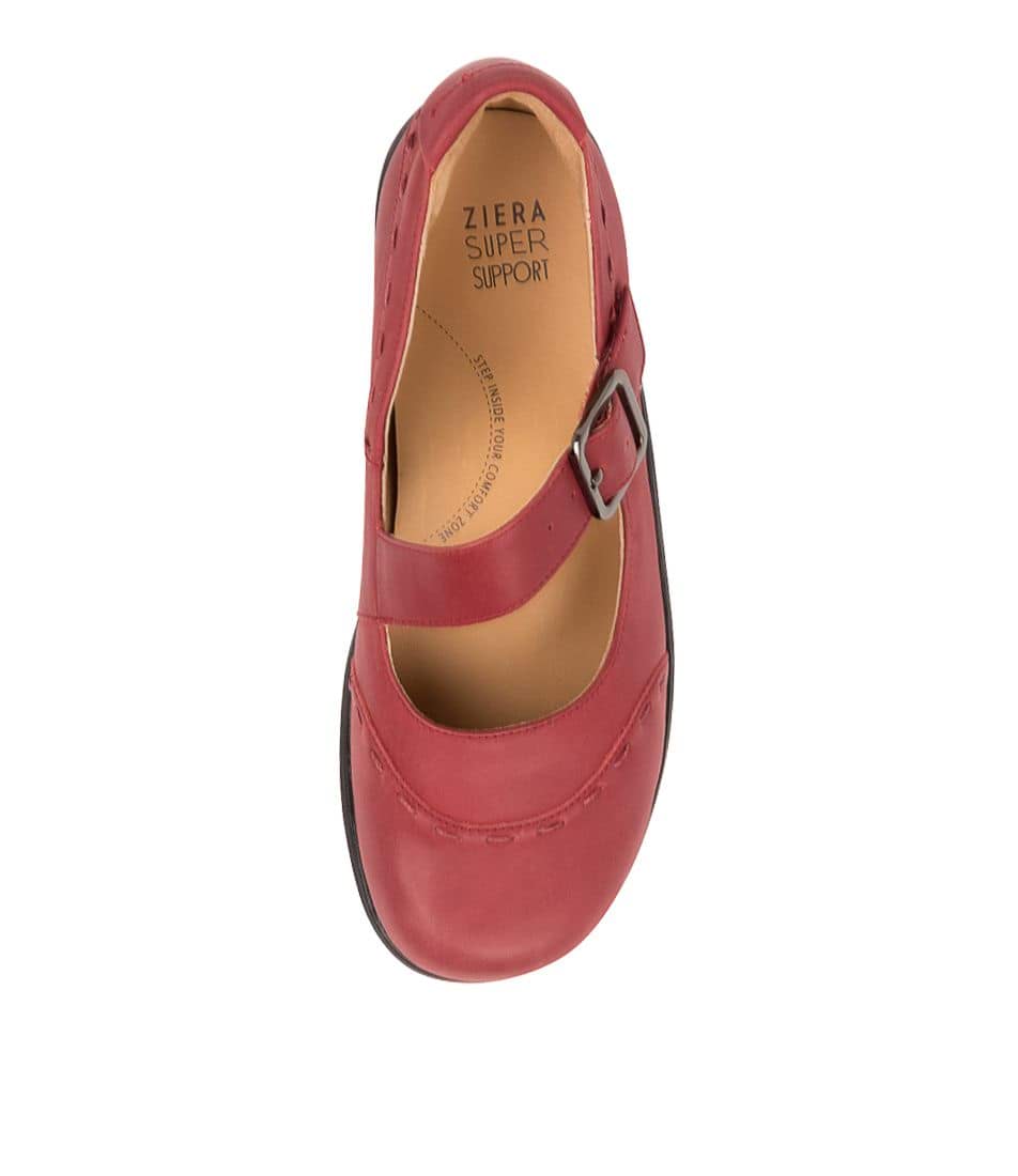 Dark Red Ziera Angel (Wide) Women Mary Janes | Z-276894