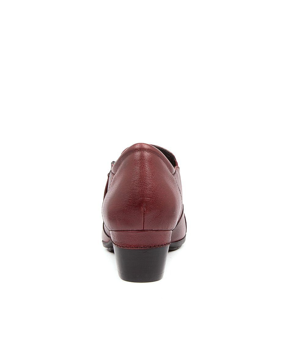 Dark Red Ziera Camden (Wide) Women Heels | Z-273015