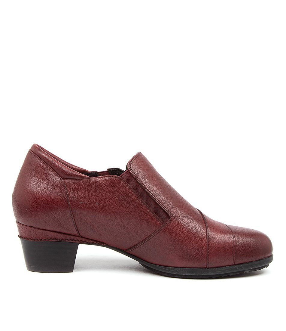 Dark Red Ziera Camden (Wide) Women Heels | Z-273015