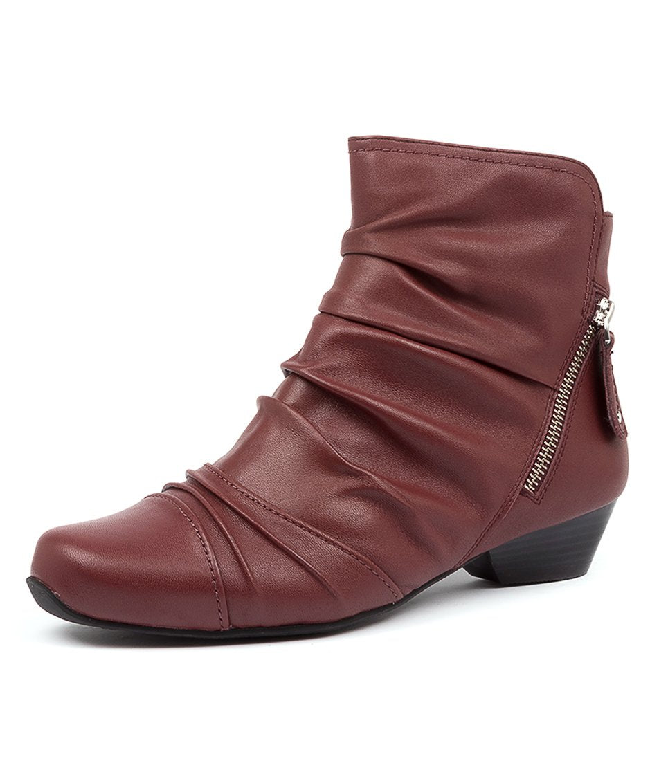 Dark Red Ziera Camryn (Extra Wide) Women Boots | Z-627490