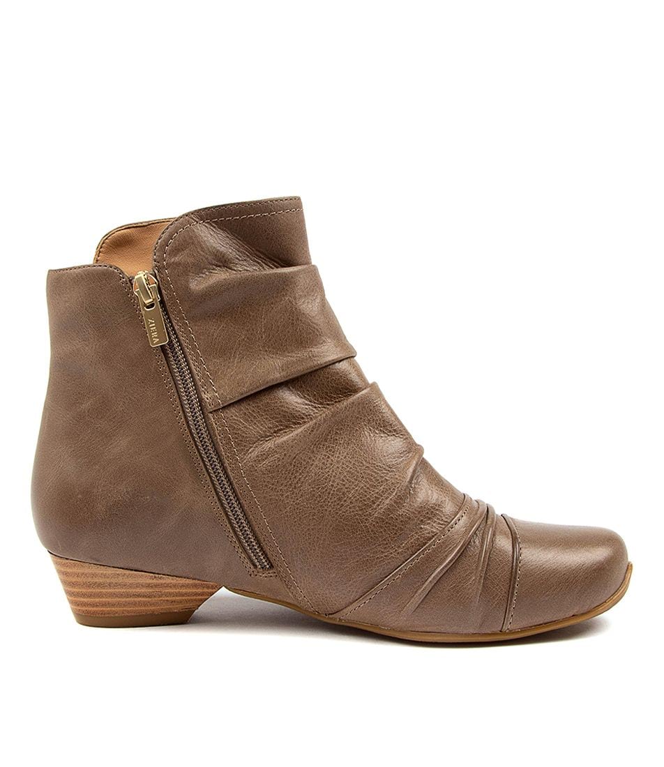 Grey Brown Ziera Camryn (Extra Wide) Women Boots | Z-408572