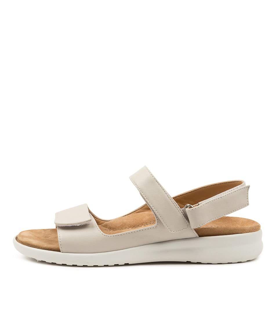 Grey / White Ziera Benji (Wide) Women Sandals | Z-624098