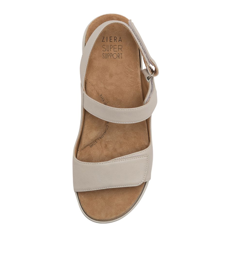 Grey / White Ziera Benji (Wide) Women Sandals | Z-624098