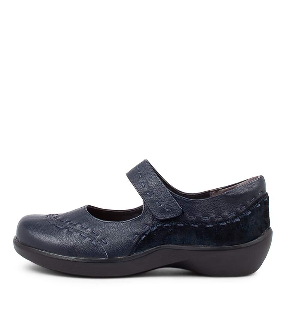 Navy Ziera Gummibear (Extra Wide) Women Mary Janes | Z-476052