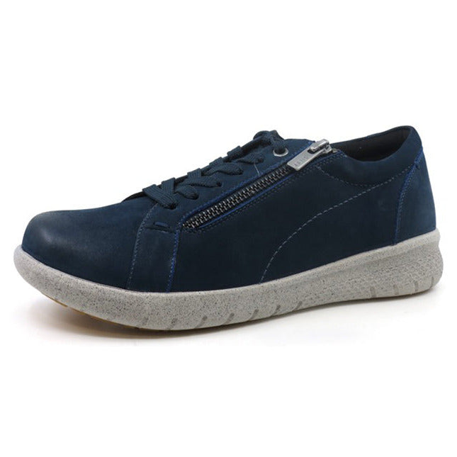 Navy Ziera Solar (Extra Wide, Adjustable Fit) Women Sneakers | Z-601279