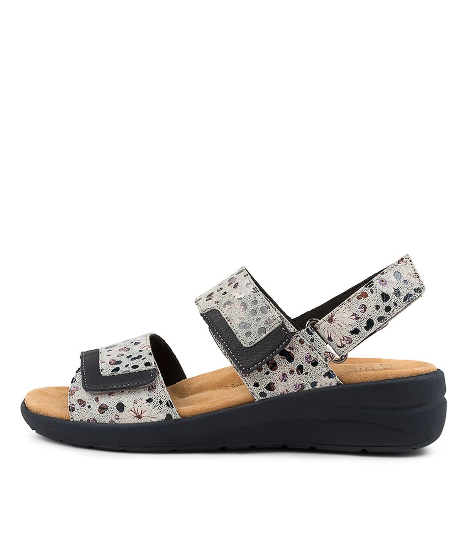 Navy / Navy Ziera Nyle (Wide) Women Sandals | Z-745630