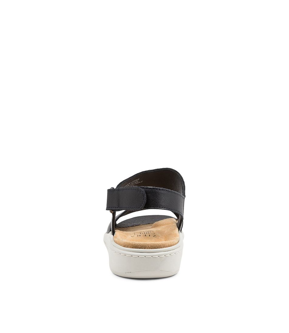 Navy / White Ziera Igor (Wide) Women Sandals | Z-694520