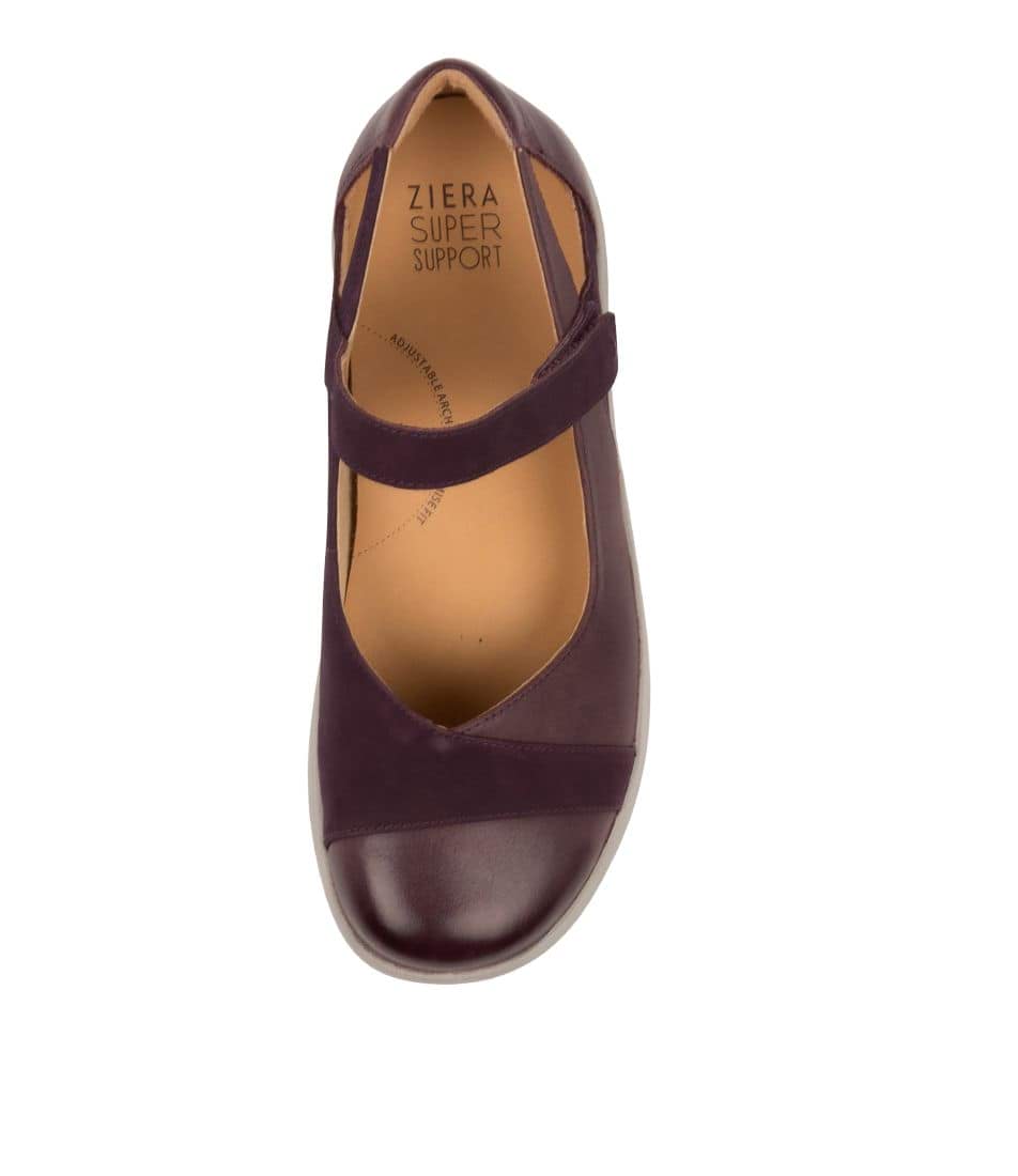 Purple Ziera Sofia (Extra Wide, Adjustable Fit) Women Mary Janes | Z-190572