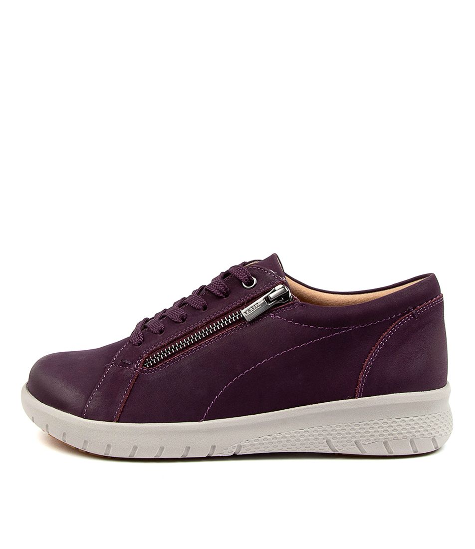 Purple Ziera Solar (Extra Wide, Adjustable Fit) Women Sneakers | Z-692415