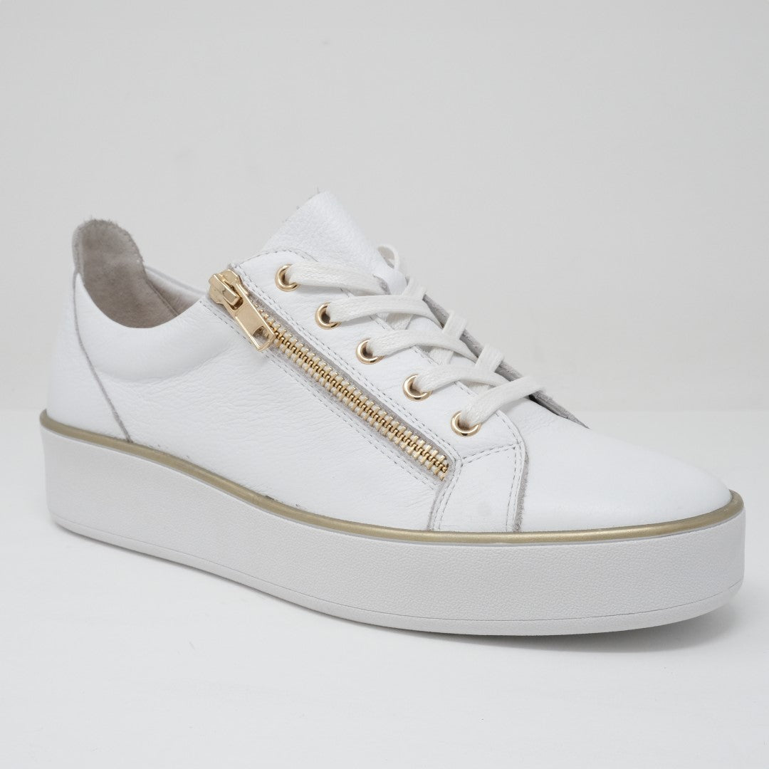 White / White Ziera Zissy (Wide) Women Sneakers | Z-917438